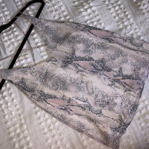 Snake Print Tank Top